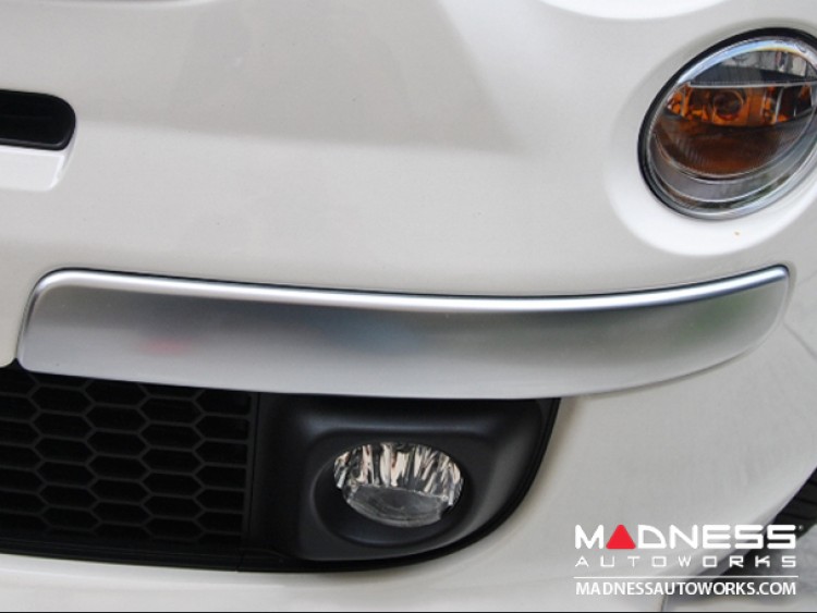 FIAT 500 Front Bumper Trim Satin Finish North American Model left